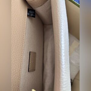 Gucci Beige and Silver Satchel